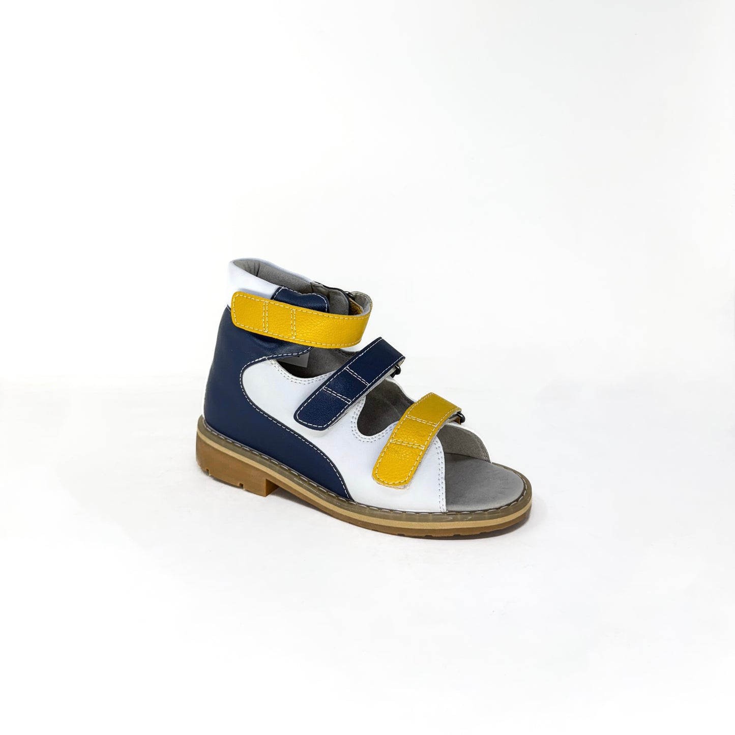 Final Sale - Mt. Emey 1369-SL White/Navy - Children Semi-Orthopedic Stability Footwear