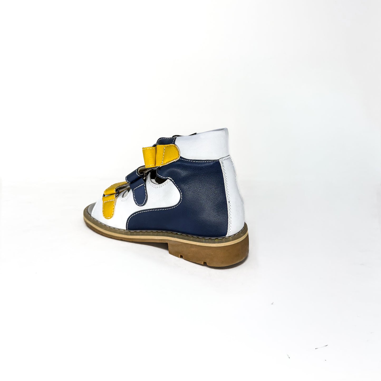 Final Sale - Mt. Emey 1369-SL White/Navy - Children Semi-Orthopedic Stability Footwear