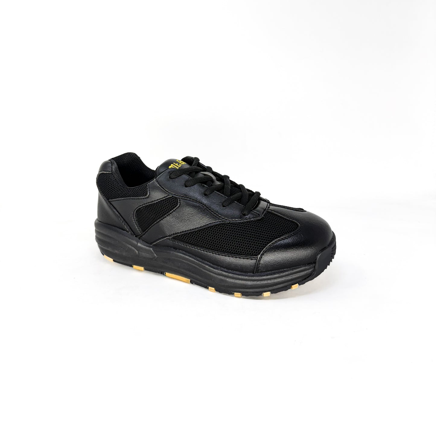 Mt. Emey 2151 Black - Children Oil/Slip Resistant Sneakers with Laces