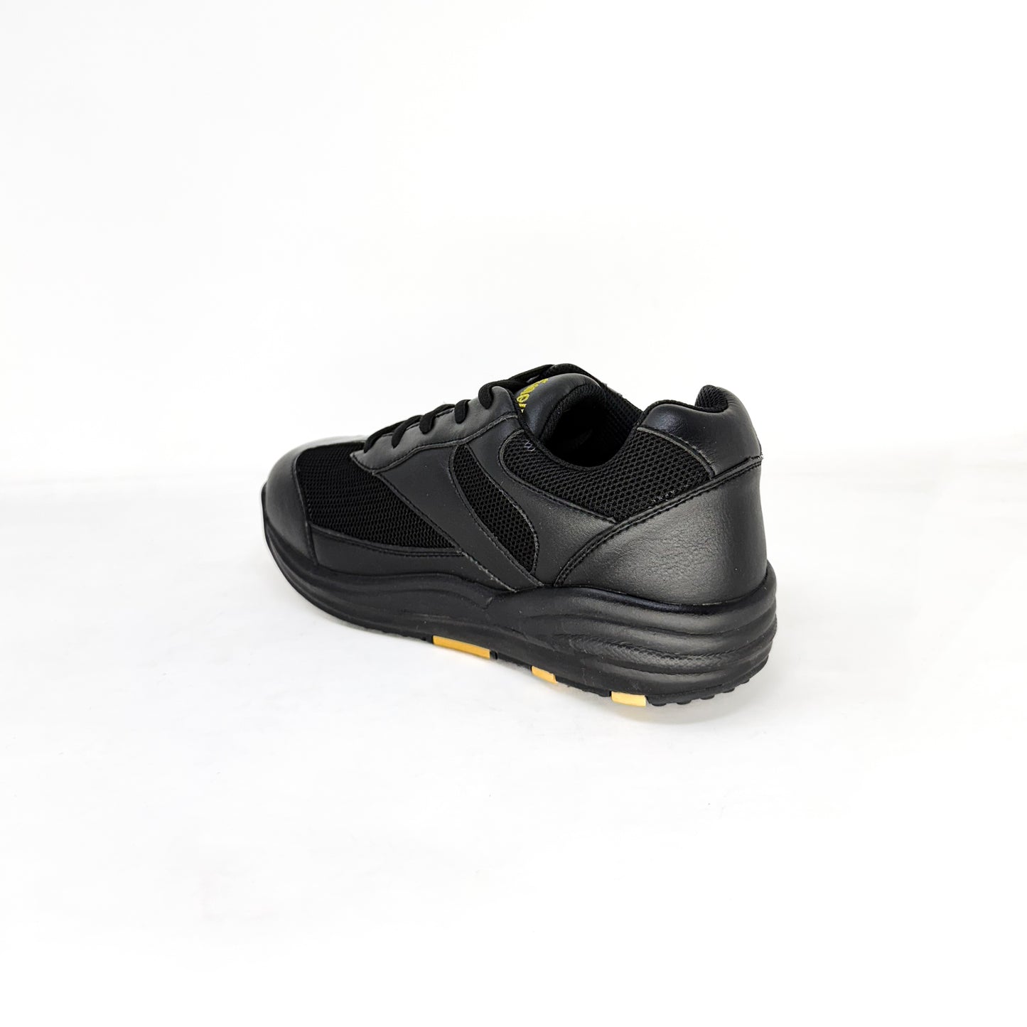 Mt. Emey 2151 Black - Children Oil/Slip Resistant Sneakers with Laces