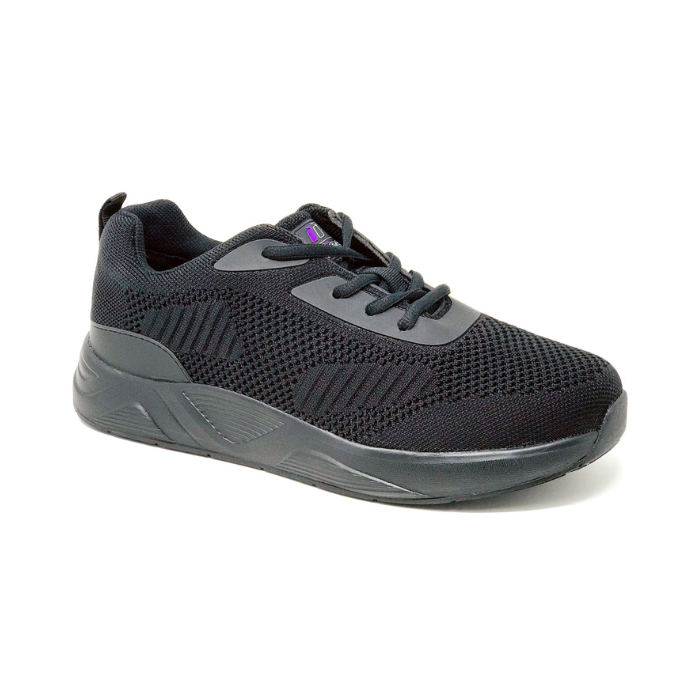 FITec 9710 Black Men's Knitted Walking Comfort Shoe