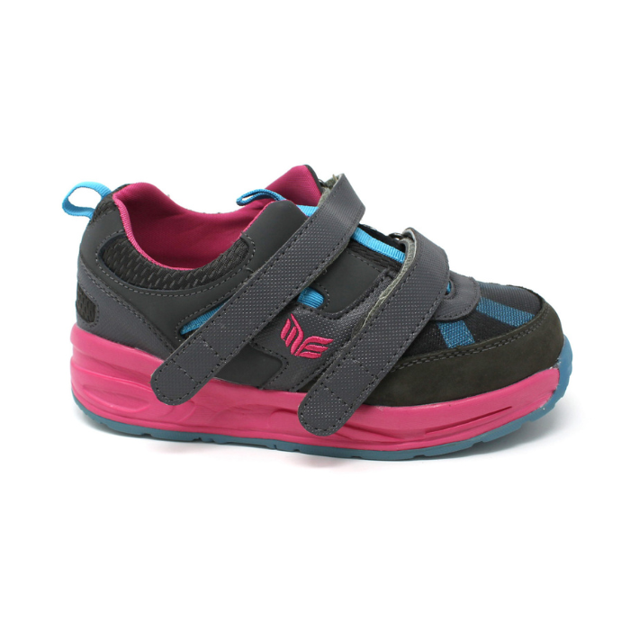 MT. Emey MTX16V Pink - Kids Extra Depth Athletic Walking Shoes Hook and Loop