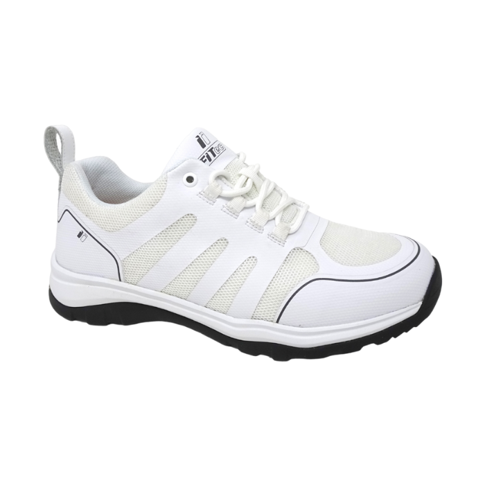 FITec 9730 3L White Men s Laces Walking Shoes with Slip Resistant So