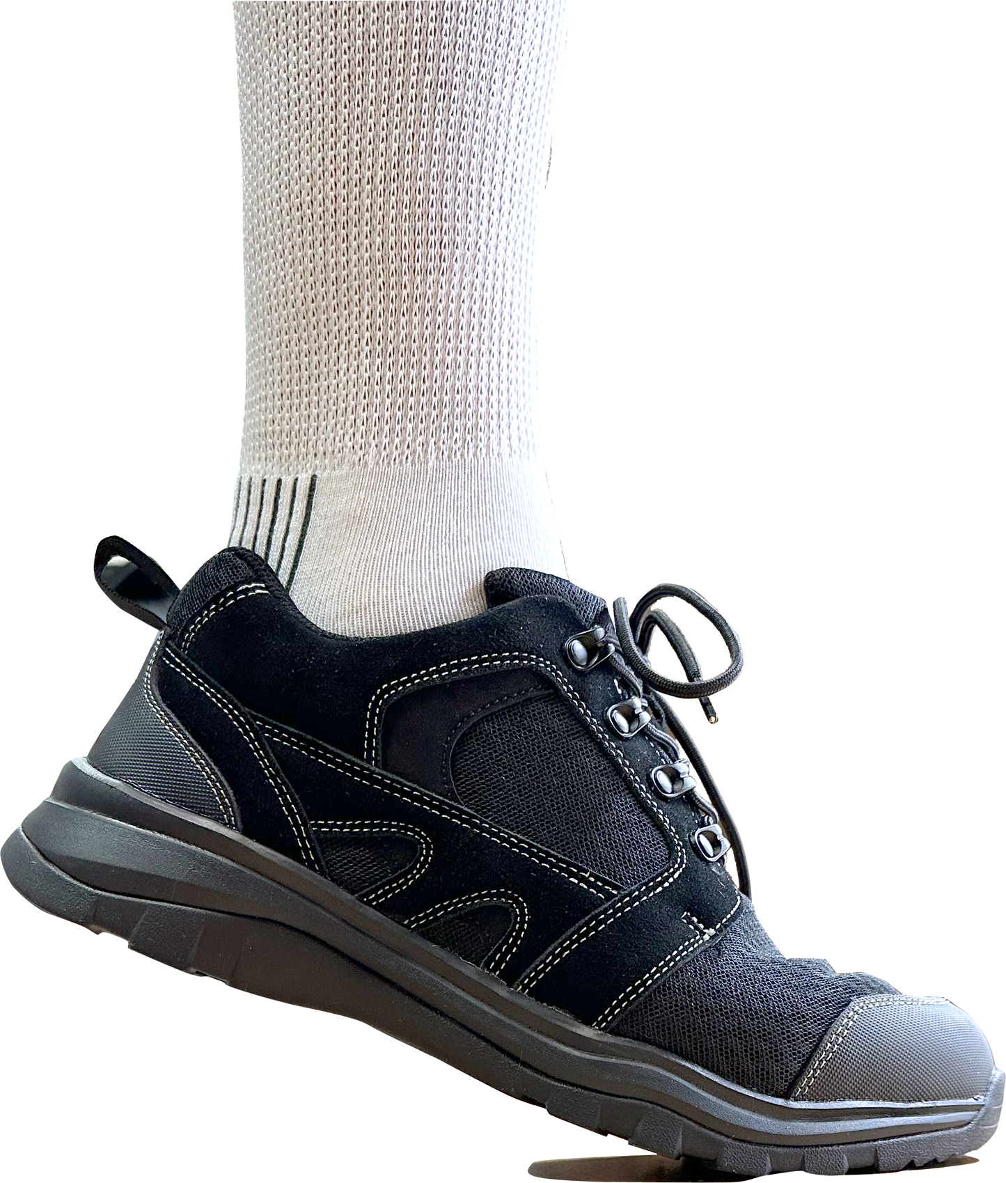 FITec 9718 Black - Men's Mesh Athletic walking Shoe with Laces