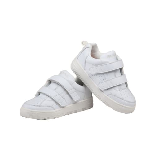 Mt. Emey 2603-V White - Children Straight Last Athletic Shoes With Elastic Laces - Shoes