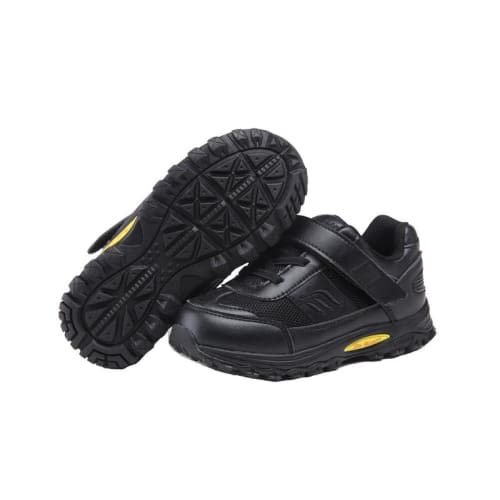 Mt. Emey 3301-1L Black - Children Straight Last Athletic Shoes With Elastic Laces - Shoes