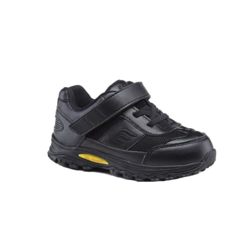 Mt. Emey 3301-1L Black - Children Straight Last Athletic Shoes With Elastic Laces - Shoes