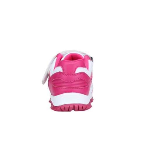 Mt. Emey 3301-5L White/rosy Red - Children Straight Last Athletic Shoes With Elastic Laces - Shoes