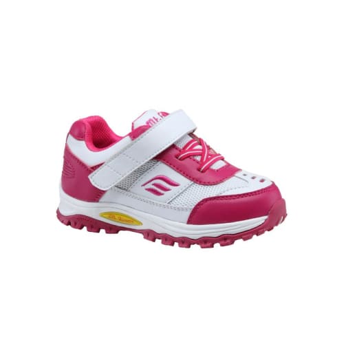 Emey 3301-5L White/rosy Red Children Straight Last Athletic Shoes With