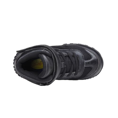 Mt. Emey 3305-1H Black - Children Straight Last Athletic Boots With Elastic Laces - Shoes