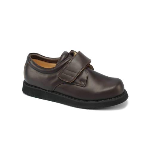 mens extra wide brown dress shoes Apex Men's Lexington Moc Toe Oxford