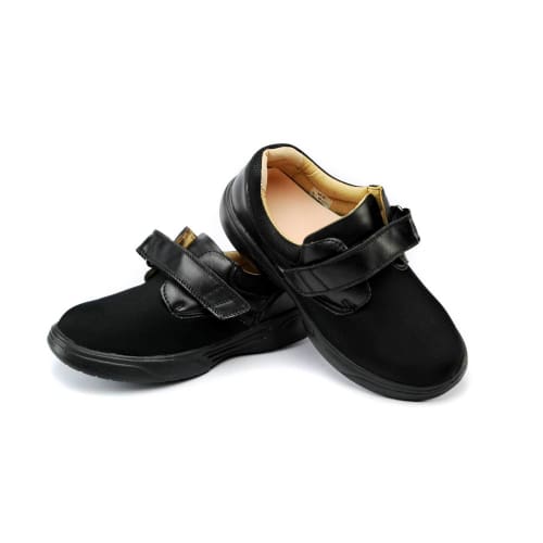 Mt. Emey 9207 - Walking Shoe by Apis - Black - Velcro Strap - Women's Black - 5.5 3E (WW)