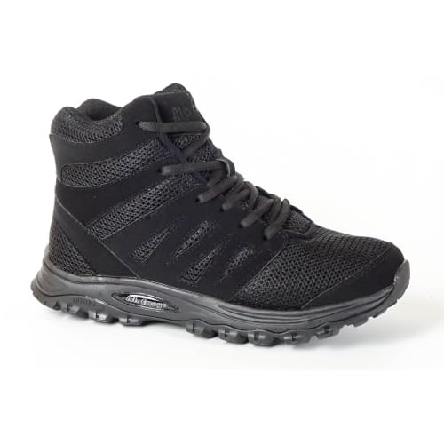 Mt. Emey 9315 Black - Womens Mesh Walking 5 Boots Black Lace - Shoes