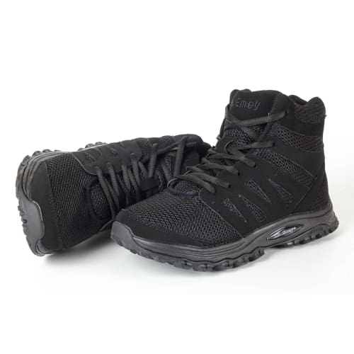 Mt. Emey 9315 Black - Womens Mesh Walking 5 Boots Black Lace - Shoes