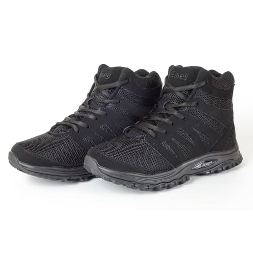 Mt. Emey 9315 Black - Womens Mesh Walking 5 Boots Black Lace - Shoes