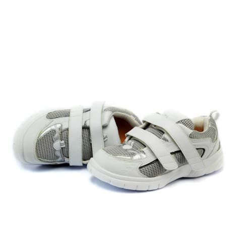 Mt. Emey 9701-3V White/silver -Mens Light Weight Athletic Walking Shoe With Straps - Shoes