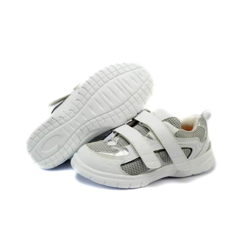 Mt. Emey 9701-3V White/silver -Mens Light Weight Athletic Walking Shoe With Straps - Shoes