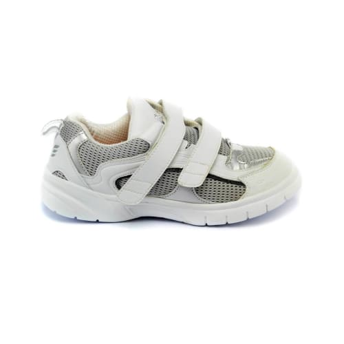 Mt. Emey 9701-3V White/silver -Mens Light Weight Athletic Walking Shoe With Straps - Shoes