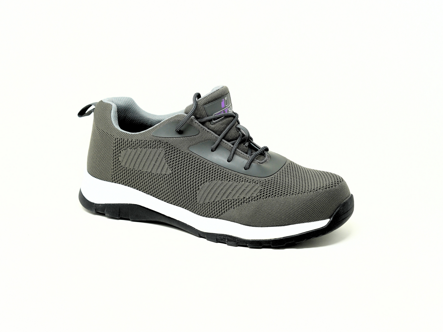 FITec 9735-5L Gray - Men's Laces Walking Shoes with Slip Resistant Soles