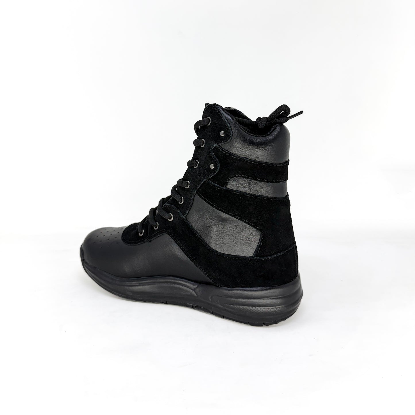 Final Sale - Mt. Emey 2611 Black - Children's Stability Boots with lace