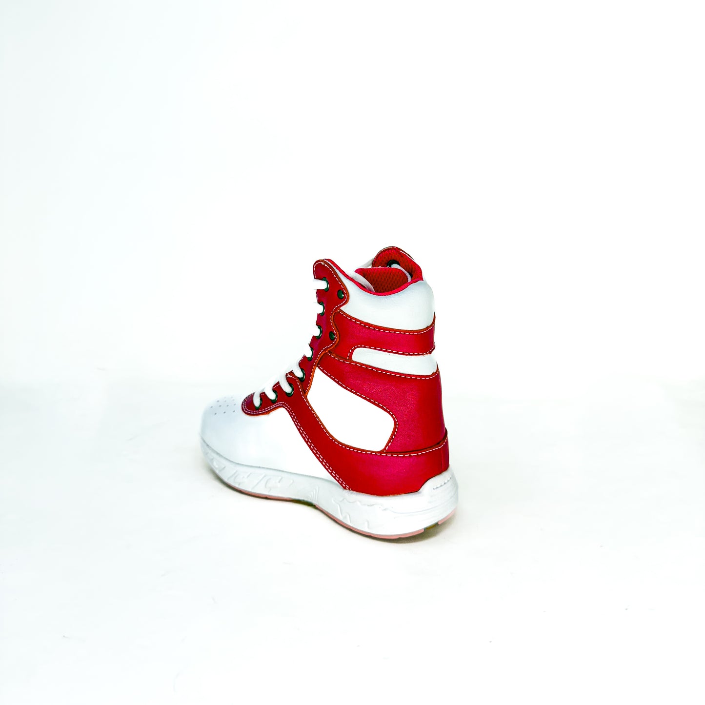 Final Sale - MT. Emey 2613 White/Ruby - Children's Stability Boots with lace
