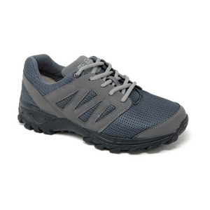 Mt. Emey 9704 Gray -Men Athletic Mesh Lace Walking Shoes