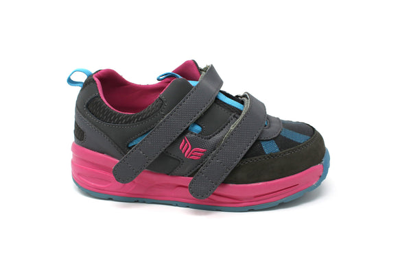 MT. Emey MTX16V Pink - Kids Extra Depth  Athletic Walking Shoes Hook and Loop