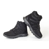 Mt. Emey 9315 Black - Womens Mesh Walking 5 Boots Black Lace - Shoes