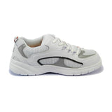 Mt. Emey 9701-3L White/silver - Mens Light Weight Athletic Walking Shoe With Laces - Shoes