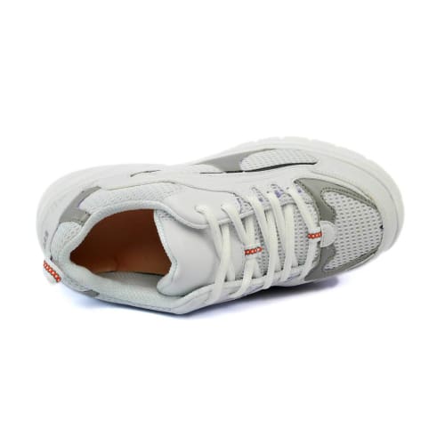 Mt. Emey 9701-3L White/silver - Mens Light Weight Athletic Walking Shoe With Laces - Shoes